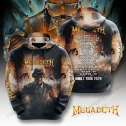 Vintage Megadeth Rock Band 3d Print Hoodies Men Women Fashion Hoodie Teens Sweatshit Unisex Sweats Women Clothing Oversized