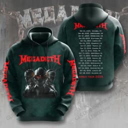Vintage Megadeth Rock Band 3d Print Hoodies Men Women Fashion Hoodie Teens Sweatshit Unisex Sweats Women Clothing Oversized