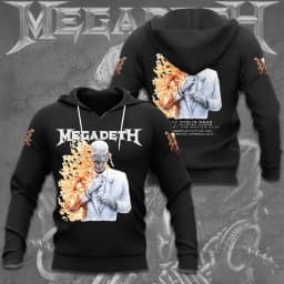 Vintage Megadeth Rock Band 3d Print Hoodies Men Women Fashion Hoodie Teens Sweatshit Unisex Sweats Women Clothing Oversized