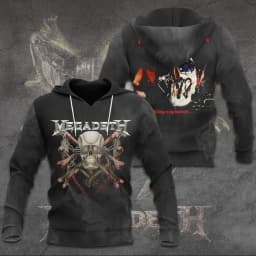 Vintage Megadeth Rock Band 3d Print Hoodies Men Women Fashion Hoodie Teens Sweatshit Unisex Sweats Women Clothing Oversized