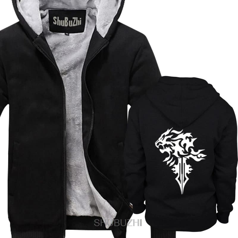 Squall leonhart logo men thick hoodies FF8 Final fantasy VIII men lion pride fan based Men fashion Comfortable hoody sbz6414