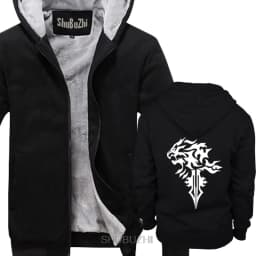 Squall leonhart logo men thick hoodies FF8 Final fantasy VIII men lion pride fan based Men fashion Comfortable hoody sbz6414