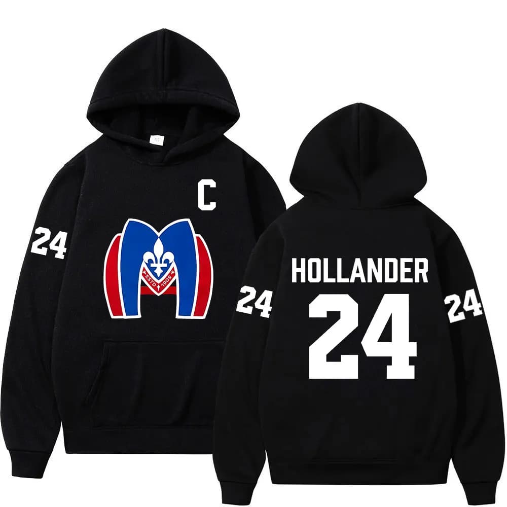 Heated Rivalry Shane Hollander 24 Montreal Metros Hoodies Men's Women Hip Hop Fashion Sweatshirts Casual Long Sleeves Pullovers