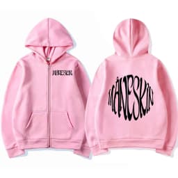 Italian Rock Band Maneskin Logo Zipper Hoodie Men's Fashion Vintage Zip Up Sweatshirt Punk Oversized Hoodies Jacket Outerwear