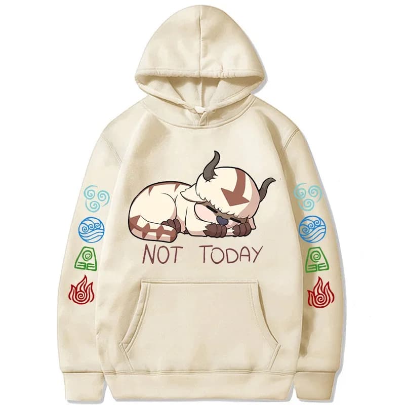 90s Casual Sweatshirts Avatar The Last Airbender Y2k Mens Hoodies Streetwear Hip Hop Harajuku Pullovers Fashion Mange Clothes