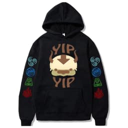 90s Casual Sweatshirts Avatar The Last Airbender Y2k Mens Hoodies Streetwear Hip Hop Harajuku Pullovers Fashion Mange Clothes