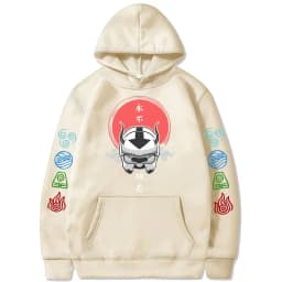 90s Casual Sweatshirts Avatar The Last Airbender Y2k Mens Hoodies Streetwear Hip Hop Harajuku Pullovers Fashion Mange Clothes