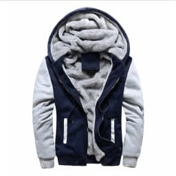 2025 New Men Hoodies Winter Thick Warm Fleece Zipper Men Hoodies Coat Sportwear Male Streetwear Hooded Sweatshirts Men M-5XL