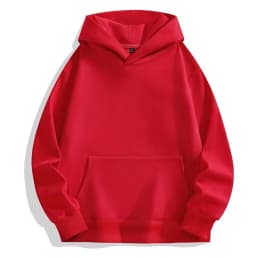 2025 New Thick 480gsm 100% Cotton Hooded Hoodies For Men Unisex Winter Oversized Loose Basic Solid Sweatshirts Pullovers Coats