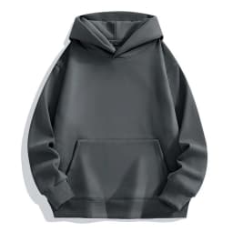 2025 New Thick 480gsm 100% Cotton Hooded Hoodies For Men Unisex Winter Oversized Loose Basic Solid Sweatshirts Pullovers Coats