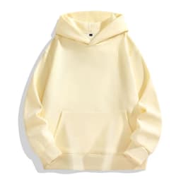 2025 New Thick 480gsm 100% Cotton Hooded Hoodies For Men Unisex Winter Oversized Loose Basic Solid Sweatshirts Pullovers Coats