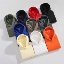 2025 New Thick 480gsm 100% Cotton Hooded Hoodies For Men Unisex Winter Oversized Loose Basic Solid Sweatshirts Pullovers Coats