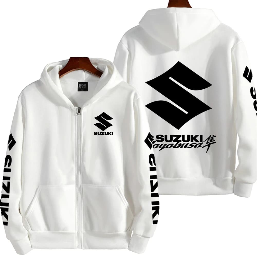 Suzuki Hayabusa Logo Motorcycle Racing Team Men Zipper Hoodie 2026 Fashion Women Sweatshirt Spring Autumn Couple Jackets Coat