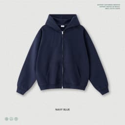ZODF Trendy 2025 Heavy Weight 445gsm Zipper Hoodies For Man Unisex Casual Zip-up Hooded SweatShirts Coats HY1102