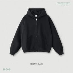 ZODF Trendy 2025 Heavy Weight 445gsm Zipper Hoodies For Man Unisex Casual Zip-up Hooded SweatShirts Coats HY1102
