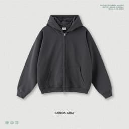 ZODF Trendy 2025 Heavy Weight 445gsm Zipper Hoodies For Man Unisex Casual Zip-up Hooded SweatShirts Coats HY1102