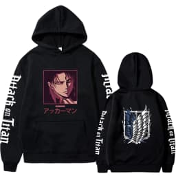 Attack on Titan Anime Hoodie 2023 Hot Sale Pullovers Sweatshirts Levi Ackerman Graphic Printed Tops Casual Hip Hop Streetwear
