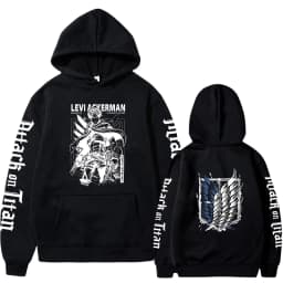 Attack on Titan Anime Hoodie 2023 Hot Sale Pullovers Sweatshirts Levi Ackerman Graphic Printed Tops Casual Hip Hop Streetwear
