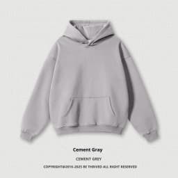 European-and-American-Street-Fashion-Autumn-Men's-Solid-Color-Loose-Thick-Hooded-Sweatshirt-Neutral-Plus-Velvet-Sweatshirt