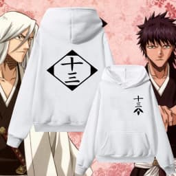 Anime Bleach Kuchiki Byakuya Abarai Renji Hoodies sweatshirt Cosplay Gotei 6 Streetwear Man Woman oversized hoodies
