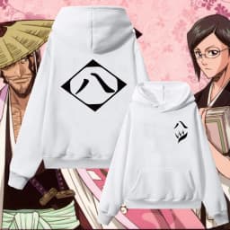 Anime Bleach Kuchiki Byakuya Abarai Renji Hoodies sweatshirt Cosplay Gotei 6 Streetwear Man Woman oversized hoodies