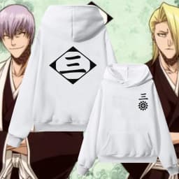Anime Bleach Kuchiki Byakuya Abarai Renji Hoodies sweatshirt Cosplay Gotei 6 Streetwear Man Woman oversized hoodies