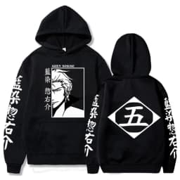 Japan Anime Bleach Aizen Sosuke Manga Cosplay Hoodies Pullovers Tops Man Woman Long Sleeve Clothes Cartoon Hoodies Sweatshirt