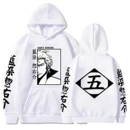 Japan Anime Bleach Aizen Sosuke Manga Cosplay Hoodies Pullovers Tops Man Woman Long Sleeve Clothes Cartoon Hoodies Sweatshirt