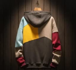 Customizable Hooded hoodie men's loose plush men's coat