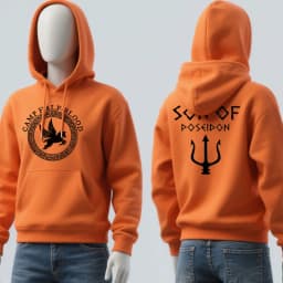 Camp Half Blood Hoodie Fall Winter Essential Half Camp Game Men Women Orange Pullovers Poseidon of Son Halloween Sweatshirt Tops