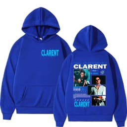 Rappeur CLARENT Tour 2025 Album Hoody Men's Clothing Vintage Oversized Sweatshirts Hip Hop Gothic Long Sleeve Hoodies Streetwear