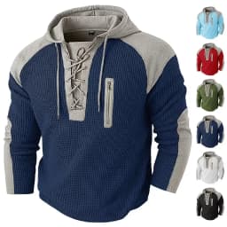 Autumn and Spring New Fashion Trend American Vintage Hooded Sports Sweatshirt Men's Casual Loose Plus Size High Quality Top