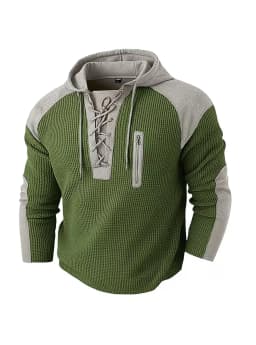 Autumn and Spring New Fashion Trend American Vintage Hooded Sports Sweatshirt Men's Casual Loose Plus Size High Quality Top
