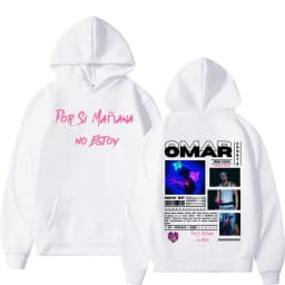 Omar Courtz Por Si Manana No Estoy 2026 Tour Hooded Men's Fashion Harajuku Retro Sweatshirt High Quality Fleece Oversized Hoodie