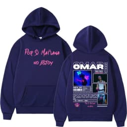 Omar Courtz Por Si Manana No Estoy 2026 Tour Hooded Men's Fashion Harajuku Retro Sweatshirt High Quality Fleece Oversized Hoodie