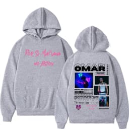 Omar Courtz Por Si Manana No Estoy 2026 Tour Hooded Men's Fashion Harajuku Retro Sweatshirt High Quality Fleece Oversized Hoodie