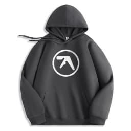 Punk Aphex Twin Print Sweatshirts Oversize Hip Hop Pullover Men Streetwear Harajuku Hoodies Goth Hooded Tops Winter Clothing Y2k
