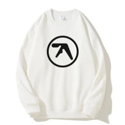 Punk Aphex Twin Print Sweatshirts Oversize Hip Hop Pullover Men Streetwear Harajuku Hoodies Goth Hooded Tops Winter Clothing Y2k