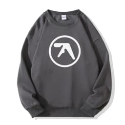 Punk Aphex Twin Print Sweatshirts Oversize Hip Hop Pullover Men Streetwear Harajuku Hoodies Goth Hooded Tops Winter Clothing Y2k