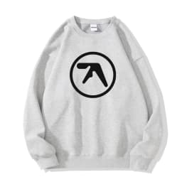 Punk Aphex Twin Print Sweatshirts Oversize Hip Hop Pullover Men Streetwear Harajuku Hoodies Goth Hooded Tops Winter Clothing Y2k