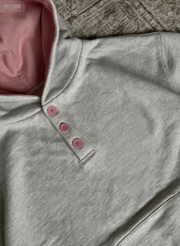 Y2K Retro Loose Sakura Embroidered Hoodie Unisex Pink Quarter-Button Sweatshirt Harajuku Style Hip-Hop Pattern Streetwear