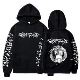 Ghostemane Double Sided Print Hoodie Men's Fashion Hip Hop Metal Rock Hoodies Gothic Oversized Sweatshirt Tracksuit Streetwear