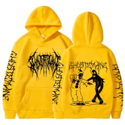 Ghostemane Double Sided Print Hoodie Men's Fashion Hip Hop Metal Rock Hoodies Gothic Oversized Sweatshirt Tracksuit Streetwear