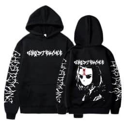 Ghostemane Double Sided Print Hoodie Men's Fashion Hip Hop Metal Rock Hoodies Gothic Oversized Sweatshirt Tracksuit Streetwear