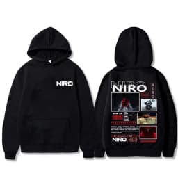 Rapper Niro OX7 Album Graphic hoodie Men Women Hip Hop Fashion Pop Music sweatshirt Male Casual Cotton Vintage pullover hoodies