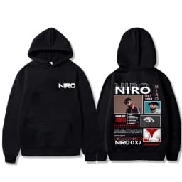 Rapper Niro OX7 Album Graphic hoodie Men Women Hip Hop Fashion Pop Music sweatshirt Male Casual Cotton Vintage pullover hoodies