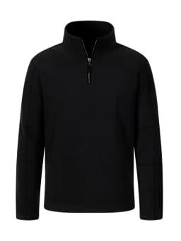 Quality Men's Thicken Warm Polar Fleece Hoodies Fashion Stand Collar Half-zip Pullovers Autumn Winter Casual Sweatshirts for Men