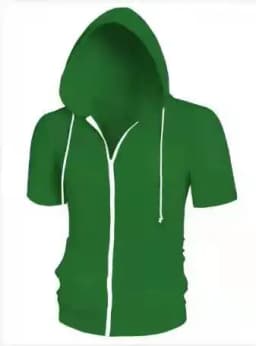 New 2026 Men's Casual Sweatshirts Short Sleeve Hoodies JacketS Solid Slim Zip Man SportS Tops Comfotable Outdoor Clothes for Men
