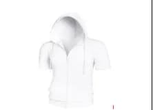 New 2026 Men's Casual Sweatshirts Short Sleeve Hoodies JacketS Solid Slim Zip Man SportS Tops Comfotable Outdoor Clothes for Men