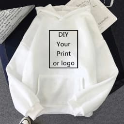 Custom Hoodie Printed Men Women Loose Casual Sweater Clothing Fashion Warm Fleece Hoodies Personality Customized Sweatshirt